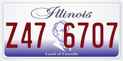 IL license plate Z476707