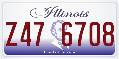 IL license plate Z476708