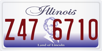 IL license plate Z476710