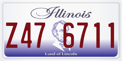 IL license plate Z476711