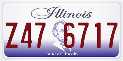 IL license plate Z476717