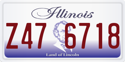 IL license plate Z476718