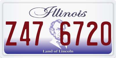 IL license plate Z476720