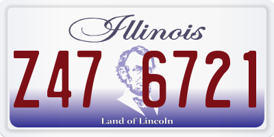 IL license plate Z476721