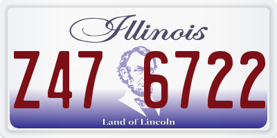 IL license plate Z476722