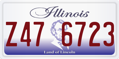 IL license plate Z476723