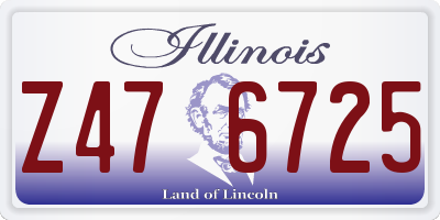 IL license plate Z476725