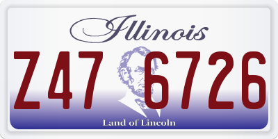 IL license plate Z476726