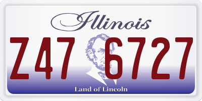 IL license plate Z476727
