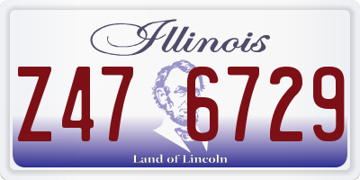 IL license plate Z476729