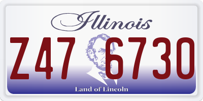 IL license plate Z476730