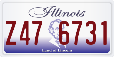 IL license plate Z476731