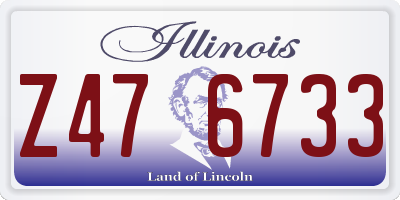 IL license plate Z476733