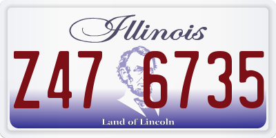 IL license plate Z476735