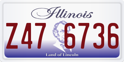 IL license plate Z476736