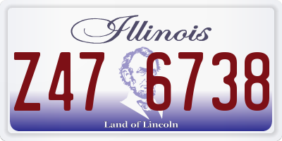 IL license plate Z476738