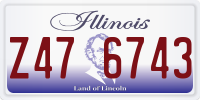 IL license plate Z476743