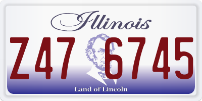 IL license plate Z476745