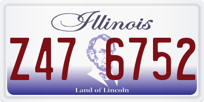 IL license plate Z476752
