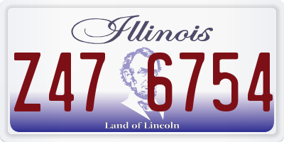 IL license plate Z476754
