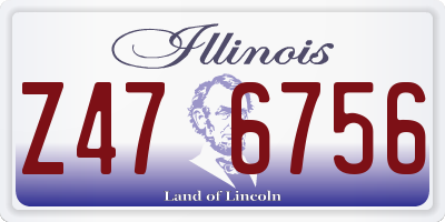 IL license plate Z476756