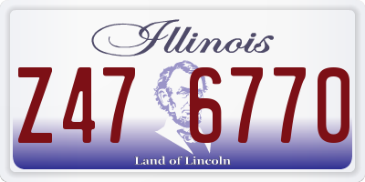 IL license plate Z476770