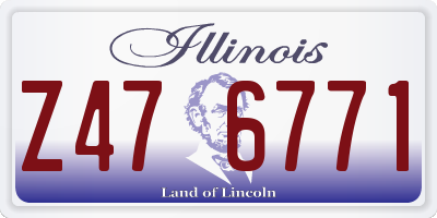 IL license plate Z476771