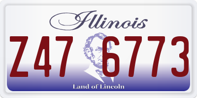 IL license plate Z476773