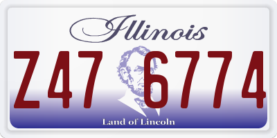 IL license plate Z476774
