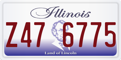 IL license plate Z476775
