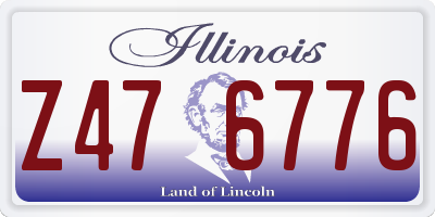 IL license plate Z476776