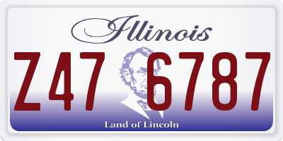 IL license plate Z476787