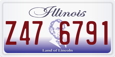 IL license plate Z476791