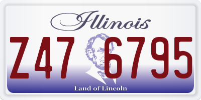 IL license plate Z476795