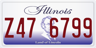 IL license plate Z476799
