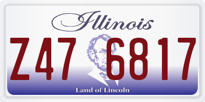 IL license plate Z476817
