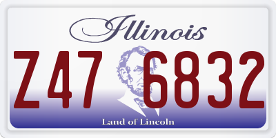 IL license plate Z476832