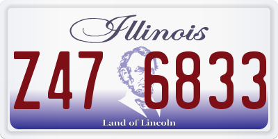 IL license plate Z476833