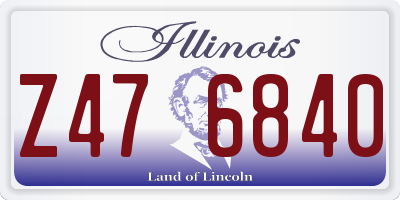 IL license plate Z476840
