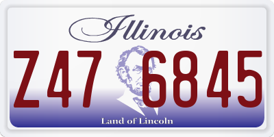 IL license plate Z476845