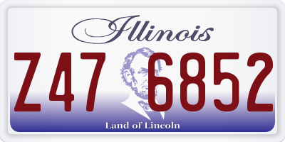 IL license plate Z476852