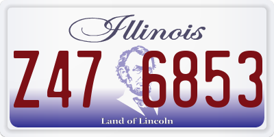 IL license plate Z476853