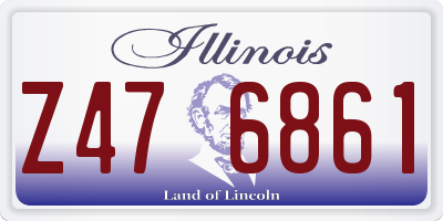 IL license plate Z476861