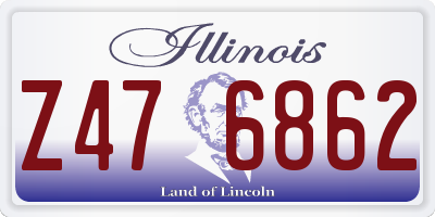 IL license plate Z476862