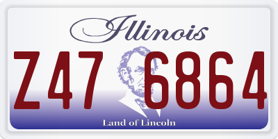 IL license plate Z476864