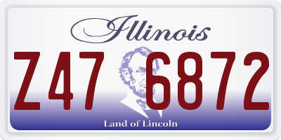 IL license plate Z476872