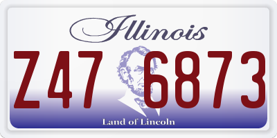 IL license plate Z476873