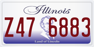 IL license plate Z476883