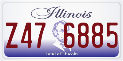 IL license plate Z476885