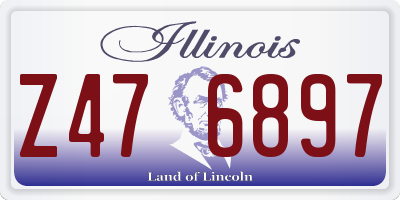 IL license plate Z476897
